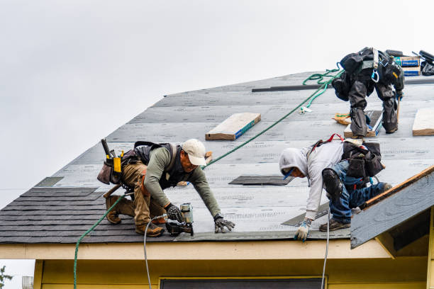 Professional Gutter Installation technician working in Elbert, CO